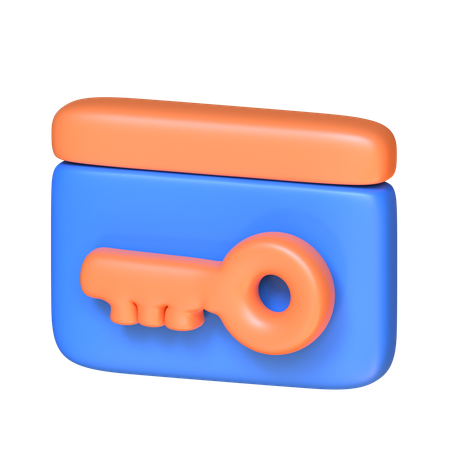 Tarjeta de acceso  3D Icon