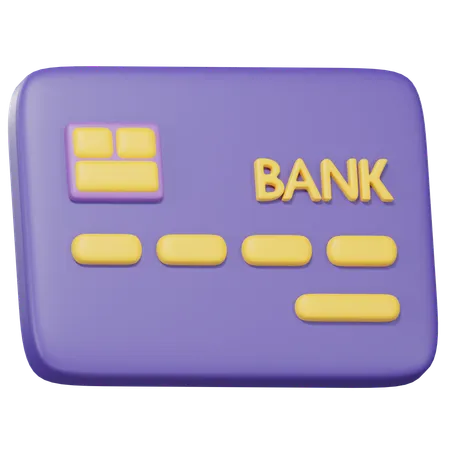 Tarjeta bancaria  3D Icon