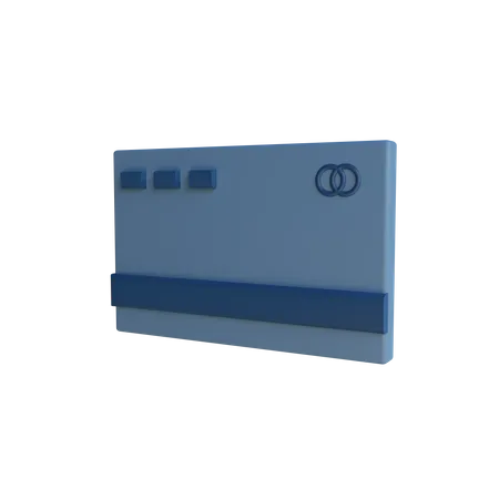 Tarjeta de cajero automático  3D Icon