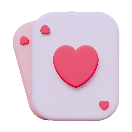 Tarjeta de amor  3D Icon