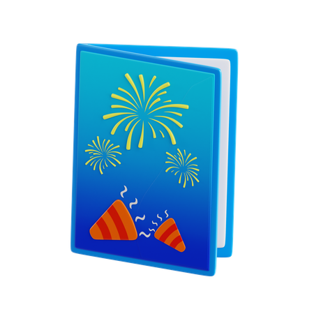 Tarjeta de año nuevo  3D Icon