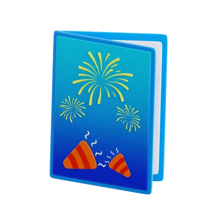 Tarjeta de año nuevo  3D Icon