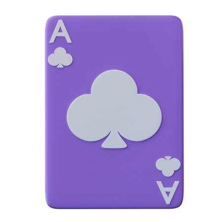 Tarjeta de póquer del club  3D Icon