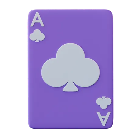 Tarjeta de póquer del club  3D Icon