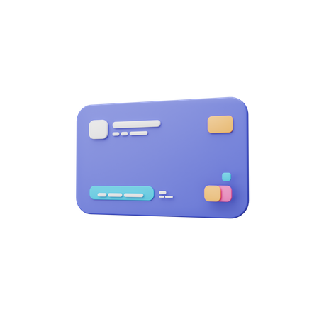 Tarjeta de crédito  3D Icon