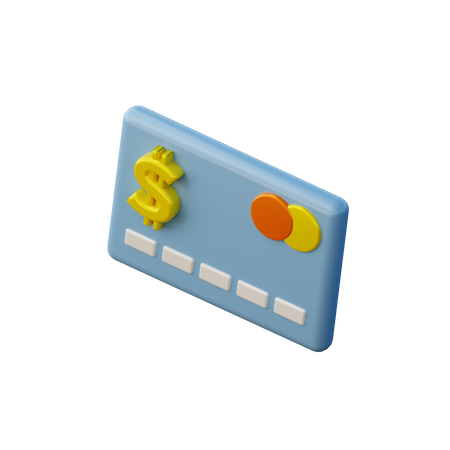 Tarjeta de crédito  3D Illustration