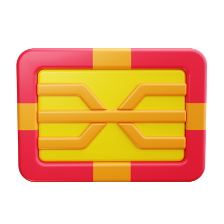 Chip de tarjeta de crédito  3D Icon