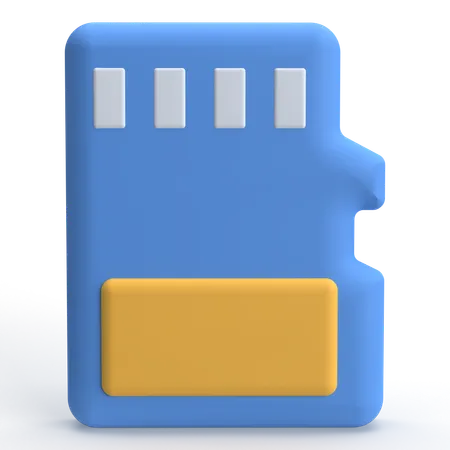Tarjeta de memoria  3D Icon
