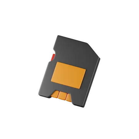 Tarjeta de memoria  3D Icon