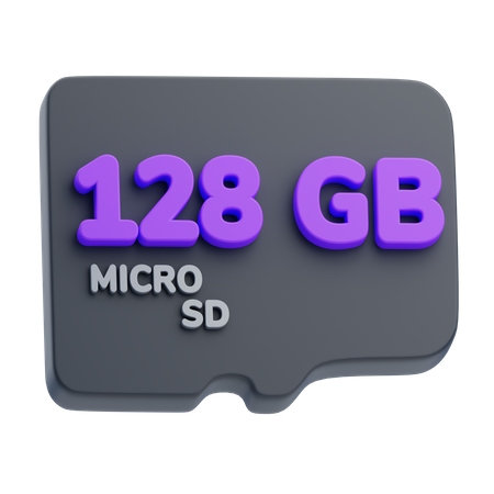 Tarjeta de memoria  3D Icon