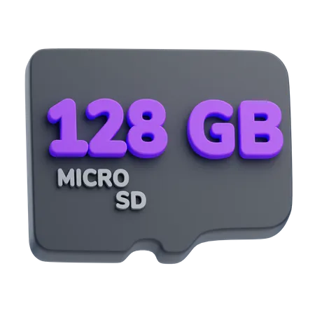 Tarjeta de memoria  3D Icon