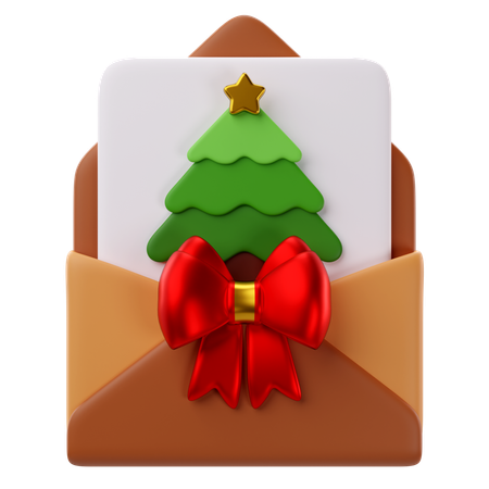 Tarjeta de Navidad  3D Icon