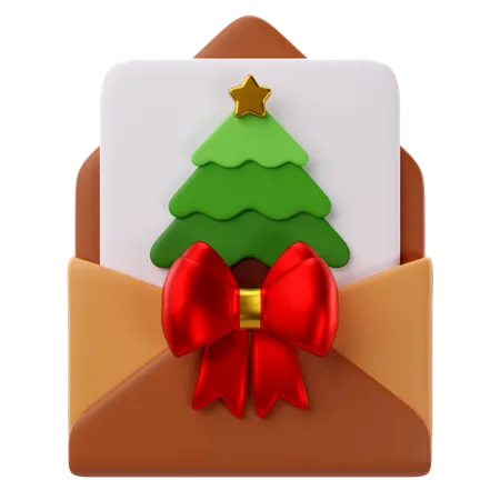 Tarjeta de Navidad  3D Icon