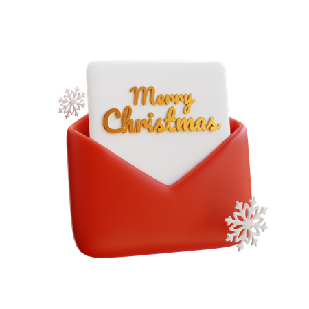 Tarjeta de Navidad  3D Icon