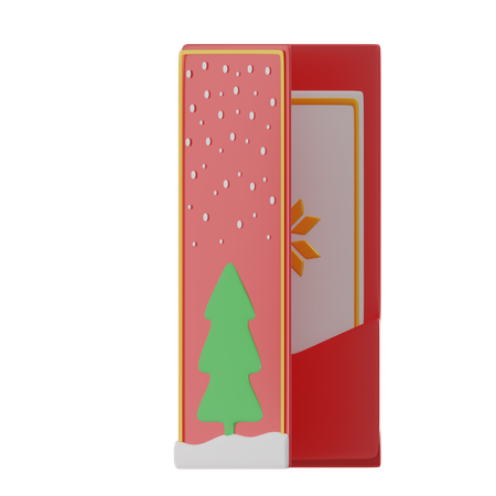 Tarjeta de Navidad  3D Icon