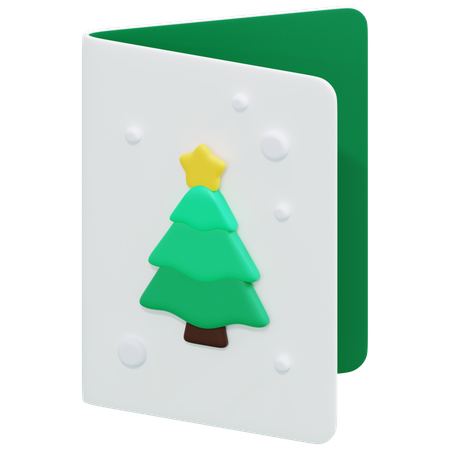 Tarjeta de Navidad  3D Icon