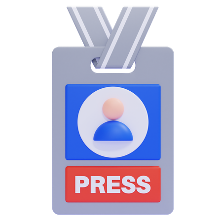 Tarjeta de prensa  3D Icon