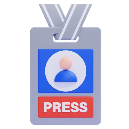 Tarjeta de prensa  3D Icon