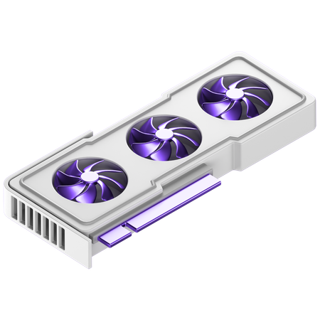 Tarjeta gpu  3D Icon