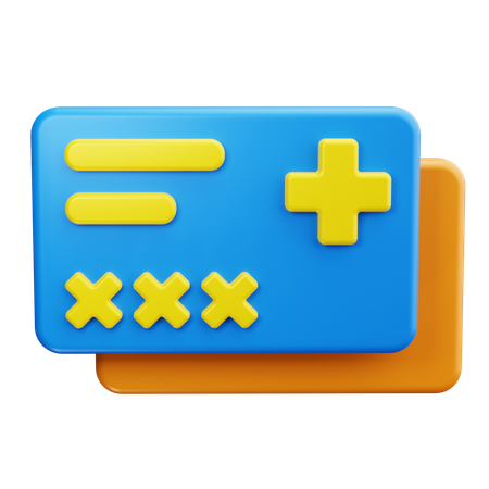 Tarjeta médica  3D Icon