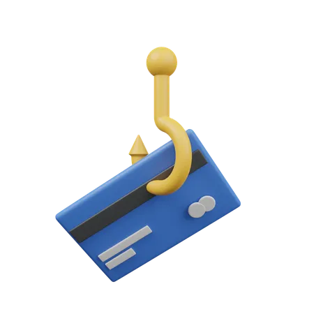 Phishing de tarjetas  3D Icon