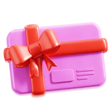 Tarjeta de regalo  3D Icon