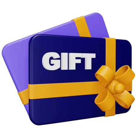 Tarjeta de regalo  3D Icon