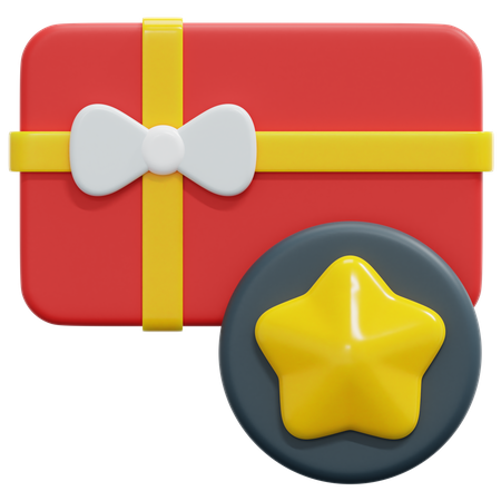 Tarjeta de regalo  3D Icon