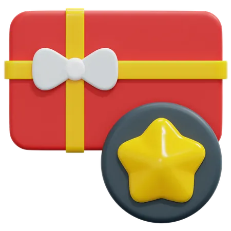 Tarjeta de regalo  3D Icon