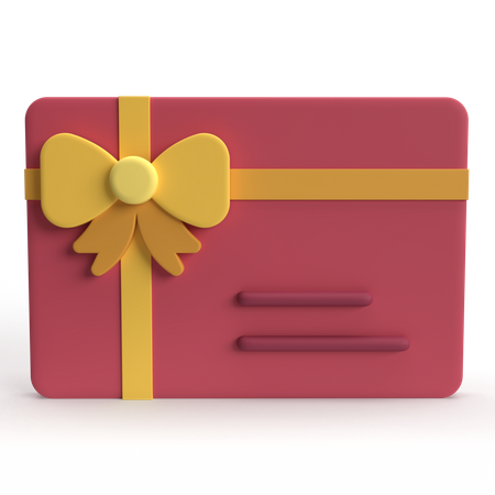 Tarjeta de regalo  3D Icon