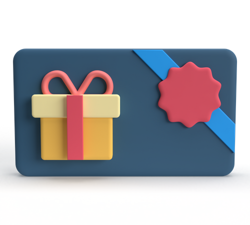 Tarjeta de regalo  3D Icon