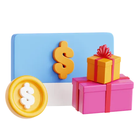 Tarjeta de regalo  3D Icon