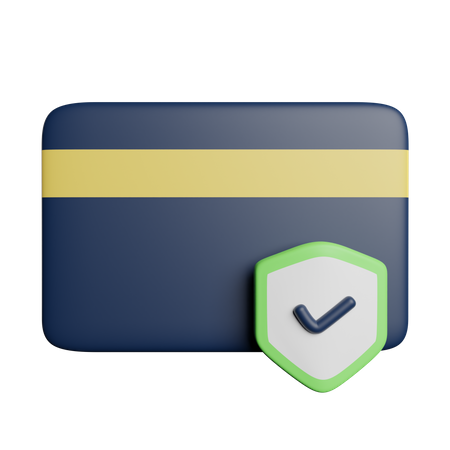 Seguridad de la tarjeta  3D Icon