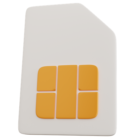 Tarjeta SIM  3D Icon