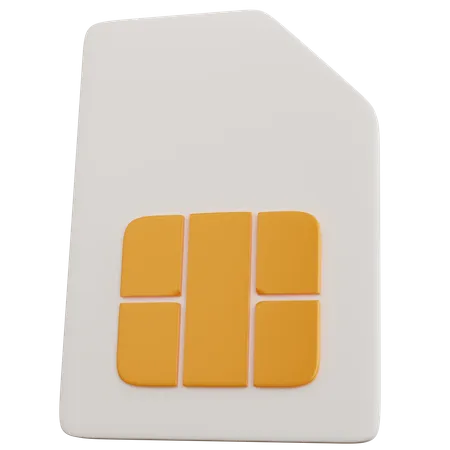 Tarjeta SIM  3D Icon