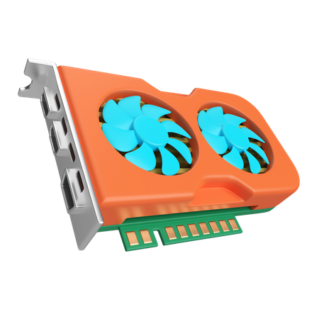 Tarjeta VGA  3D Icon