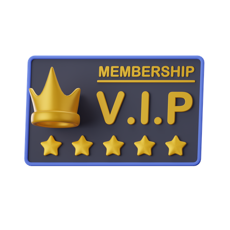 Tarjeta VIP  3D Icon