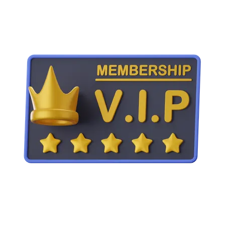 Tarjeta VIP  3D Icon