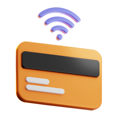 Tarjeta wifi  3D Icon