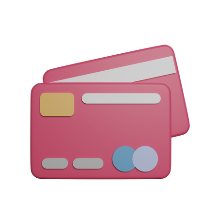 Tarjetas bancarias  3D Illustration