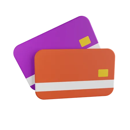 Tarjetas bancarias  3D Illustration