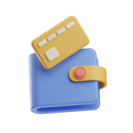 Billetera de tarjeta  3D Icon