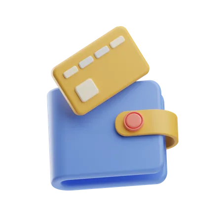 Billetera de tarjeta  3D Icon