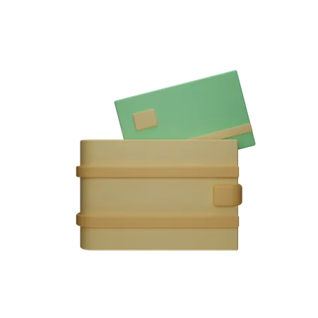 Billetera de tarjeta  3D Icon