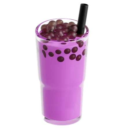 Taro Bubble Tea  3D Icon