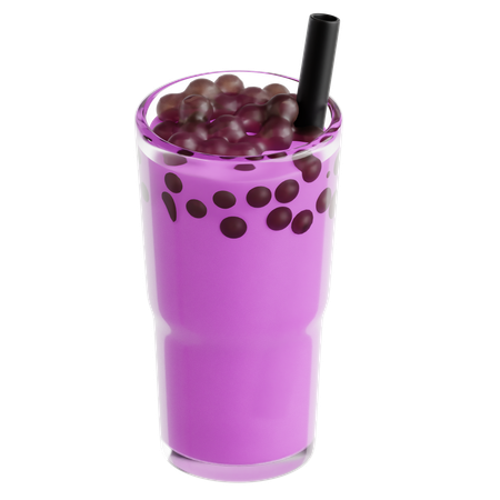 Taro Bubble Tea  3D Icon