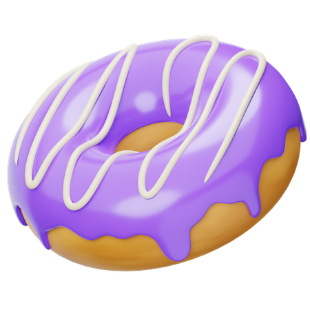 Taro Donuts  3D Icon