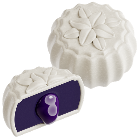 Taro-Mondkuchen  3D Icon