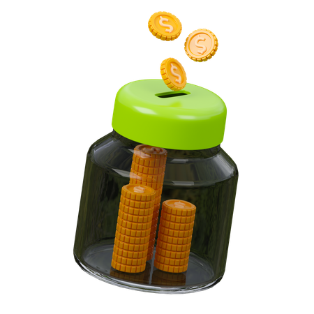 Tarro de ahorro  3D Icon