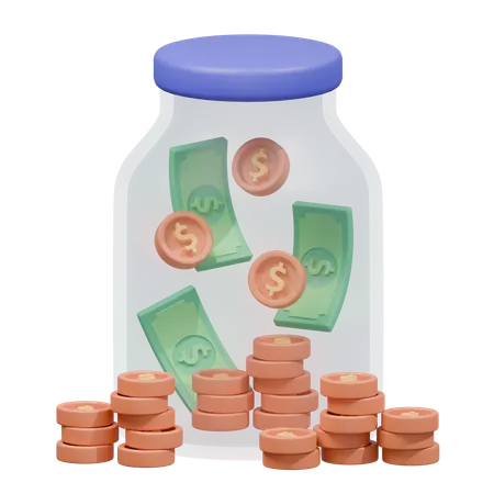 Tarro de ahorro  3D Icon